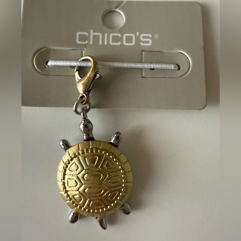 Chico's Gold and Silver Turtle Charm